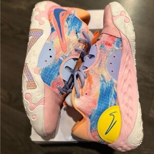 Nike PG6 Colorful Men's Athletic Shoes - Pink, Blue, Yellow